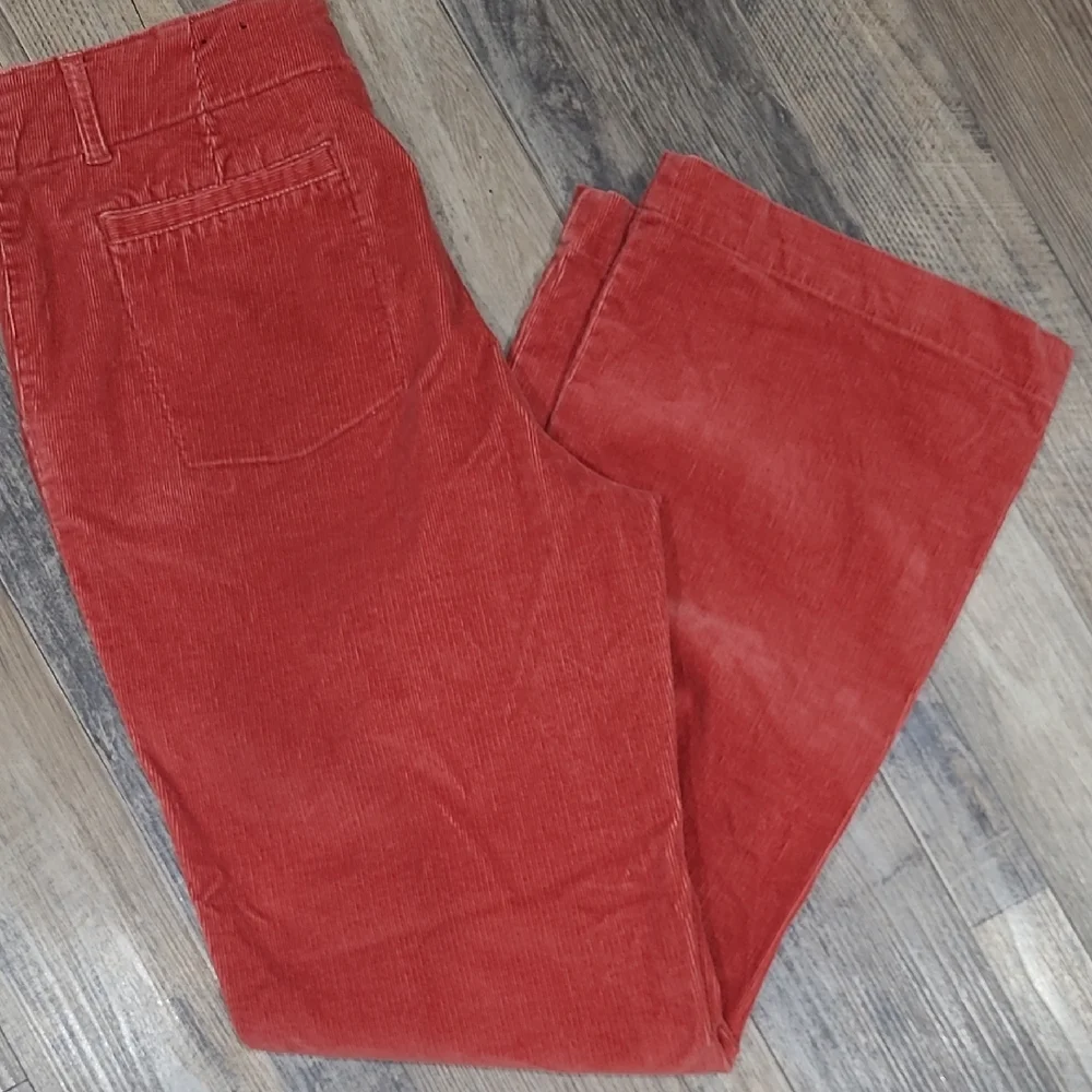 Vintage Size 12 Flare Leg Burnt Orange Corduroy Pants St. Johns Bay